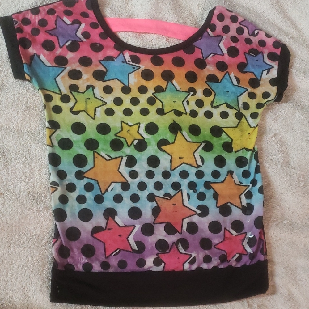 George Multicolor Star and Dot Kids Tee